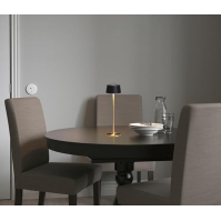 DAWALIGHT USB stolní lampy dobíjecí, vestavěná 4000 mAh přenosná LED bezdrátová stolní lampa 2700 K s dotykovým ovládáním pro ob